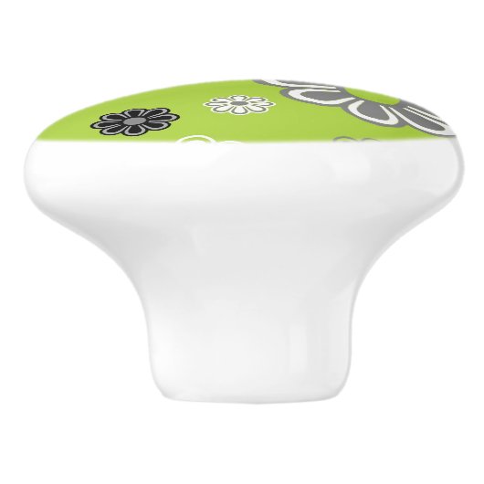 Retro Lime groene ventilator De keramische knop va (Zijkant)