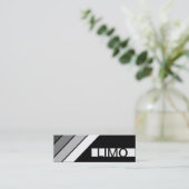 retro LIMO Mini Visitekaartje (Staand voorkant)