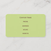 Retro-Limoen-cirkels Visitekaartje (Achterkant)