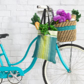 Retro Limoen en Aqua "Surfboard" Gestreept Tas