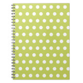 Retro Limoen Polka Dot School Notitieboek Gift (Voorkant)