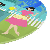 Retro limonade-standaard rondopsnijraad snijplank (Hoek)