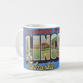 Retro Lincoln Nebraska Groet Mok