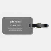 Retro Line Arch Pastel Rainbow-kleuren Aangepaste  Bagagelabel (Achterkant horizontaal)