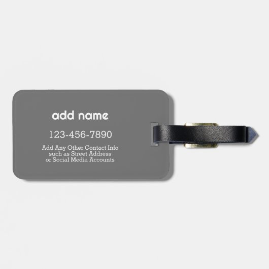 Retro Line Arch Pastel Rainbow-kleuren Aangepaste  Bagagelabel (Achterkant horizontaal)