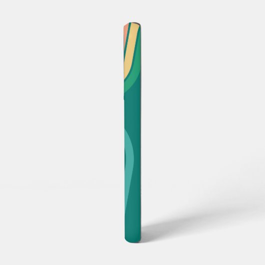 Retro Line Arch Pastel Rainbow-kleuren Aangepaste Samsung Galaxy Hoesje (Linkerkant)