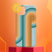 Retro Line Art Sunset Southwest Colors Cirkel