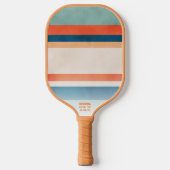 Retro Lines Pickleball Paddle (Voorkant)