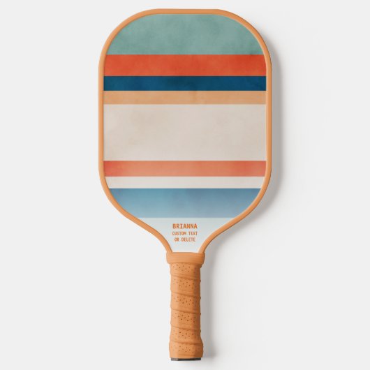 Retro Lines Pickleball Paddle (Voorkant)