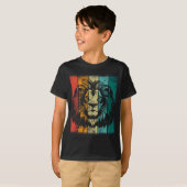 Retro Lion Face T-shirt (Voorkant volledig)