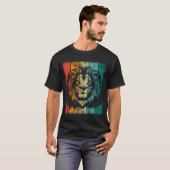 Retro Lion Face T-shirt (Voorkant volledig)