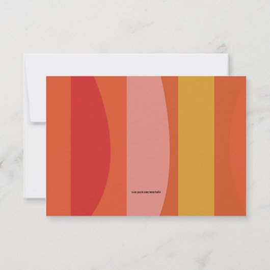 Retro Lion Girl BABY SHOWER Safari Kaart (Achterkant)