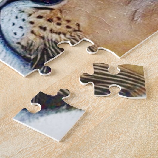 Retro Lion-Prints - Klassieke Wilde Muur Kunst Legpuzzel (Zijkant)