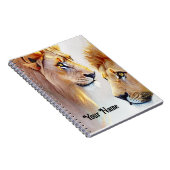 Retro Lion-Prints - Klassieke Wilde Muur Kunst Notitieboek (Rechterzijde)