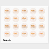 Retro Lipgloss Business Owner Name Sticker (Vel)
