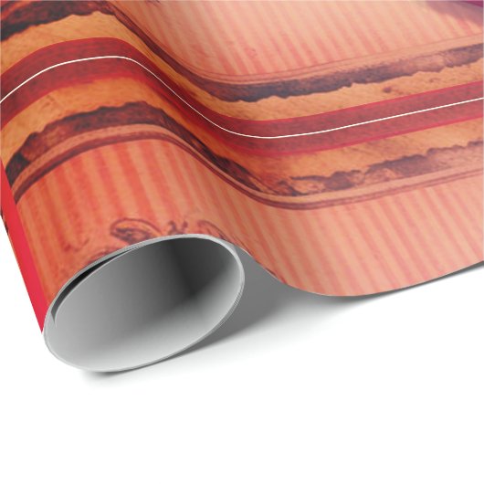 Retro-lippenstift Cadeaupapier (Rol Hoek)