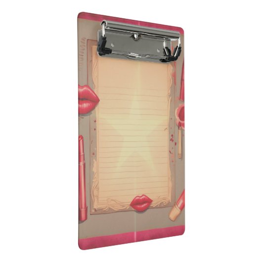 Retro-lippenstift Mini Klembord (Schuin)