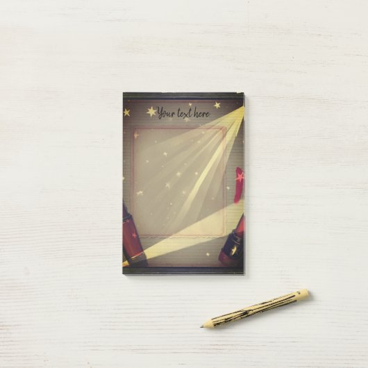 Retro-lippenstift Post-it® Notes (Op bureau)