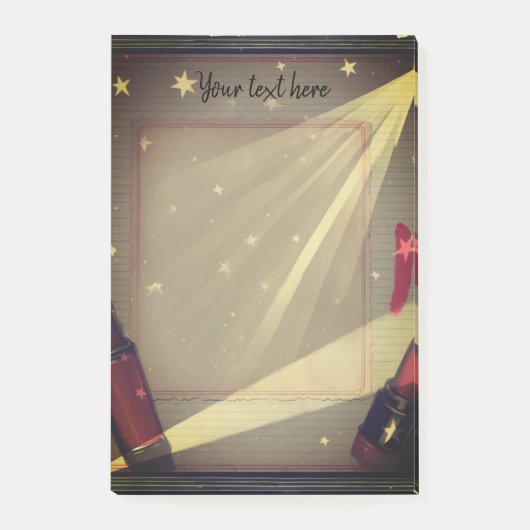 Retro-lippenstift Post-it® Notes (Voorkant)
