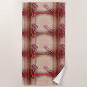 Retro-lippenstift Strandlaken (Voorkant)