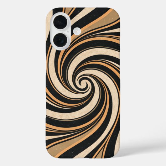 Retro Liquid Swirl Abstract Patroon Case-Mate iPhone Case (Achterkant)