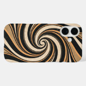 Retro Liquid Swirl Abstract Patroon Case-Mate iPhone Case (Achterkant (horizontaal))