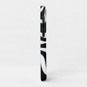 Retro Liquid Swirl Abstract Patroon zwart-wit Case-Mate iPhone Case (Achterkant/links)