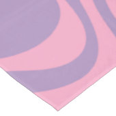 Retro Liquid Swirl Groovy Abstract Paars Roze Tafelkleed (Gekanteld)