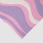 Retro Liquid Swirl Groovy Abstract Paars Roze Tissuepapier (Detail)