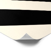 Retro Liquid Swirl Modern Abstract Pattern Black Poster (Hoek)