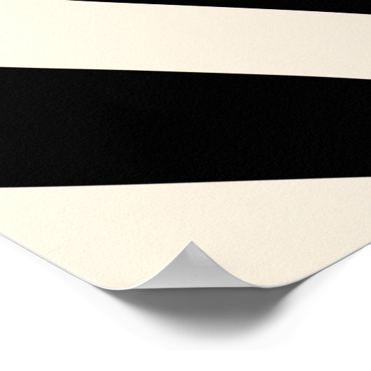 Retro Liquid Swirl Modern Abstract Pattern Black Poster (Hoek)