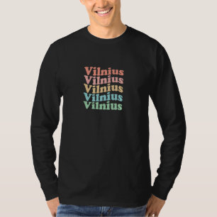 Retro Litouwen Hippie Stad uit de jaren 70 - Retro T-shirt