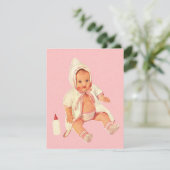 Retro Little Baby shower Cadeaus (Staand voorkant)