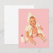 Retro Little Baby shower Cadeaus (Voorkant / Achterkant)