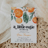 Retro Little Cutie Foto Baby shower Uitnodiging