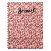  Retro Little Pink Flowers Journal Notitieboek (Voorkant)
