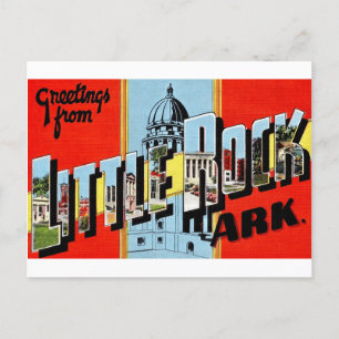 Retro Little Rock Arkansas Ansichtkaart Briefkaart