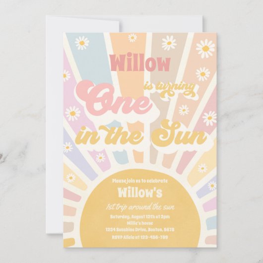 Retro Little Sunshine One op zondag Kaart