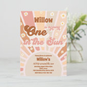 Retro Little Sunshine One op zondag Kaart (Staand voorkant)