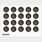 Retro Live Lachbroodrooster Bath Skeleton Grappig Ronde Sticker (Vel)