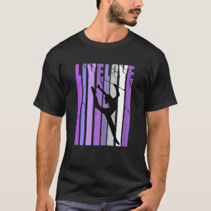 Retro Live Liefde Ritmische Gymnastiek Squad Tiene T-shirt