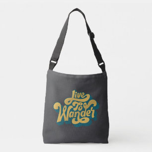 Retro Live To Wander 70s Schoudertas Crossbody Tas