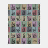 Retro Llama Deken Gezellig Alpaca Dier voor Gift (Voorkant)
