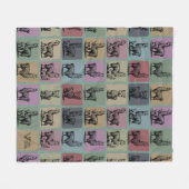 Retro Llama Deken Gezellig Alpaca Dier voor Gift (Voorkant (Horizontaal))