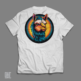 Retro Llama Klassieke Ontspannen Sfeer T-shirt