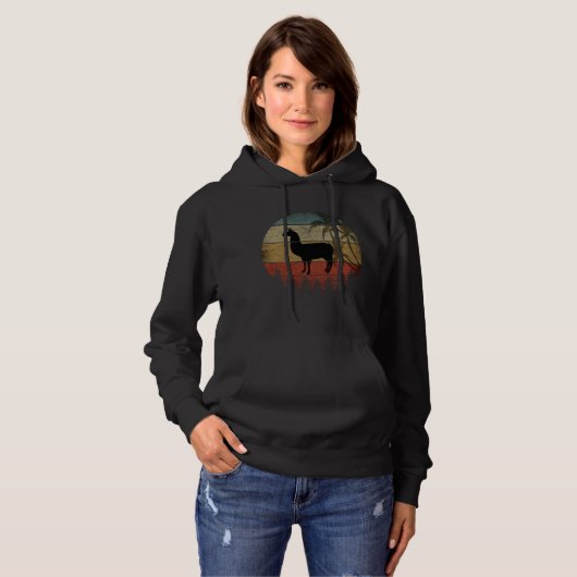 RETRO LLAMA UIT DE OUDHEID HOODIE (Voorkant volledig)