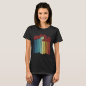 Retro Loader Backhoe Hydraulische Driver Graafmach T-shirt (Voorkant volledig)