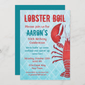 Retro Lobster Kaart (Voorkant / Achterkant)