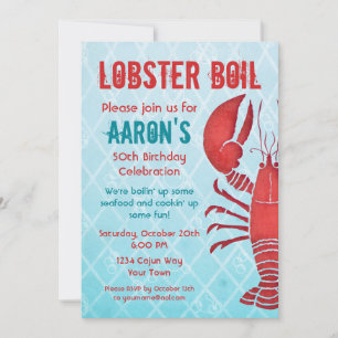 Retro Lobster Kaart