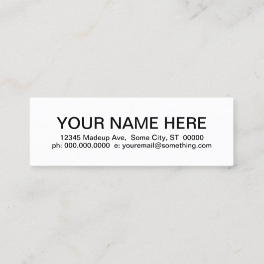 retro LOCKSMITH Mini Visitekaartje (Achterkant)